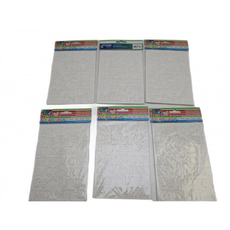 6 Blisters de 2 cartons autocollants creative