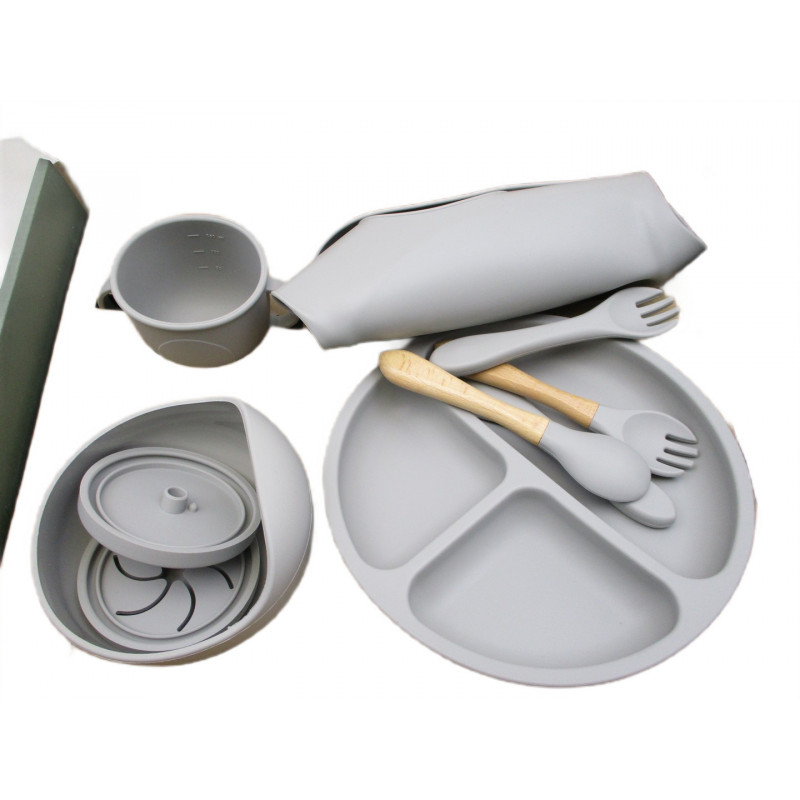 Ensemble de couverts enfant silicone 6 pieces