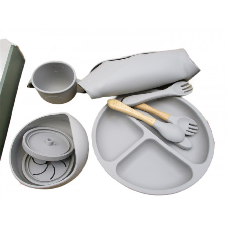 Ensemble de couverts enfant silicone 6 pieces