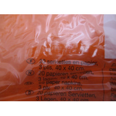 4 Blisters de 20 serviettes...