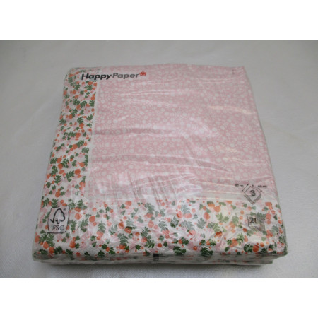 2 Blisters de 20 serviettes papier 40x40