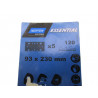 6 blisters de 5 papiers de poncage 93x230mm grain 120