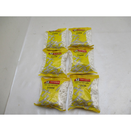 6 poches de 200 chevilles