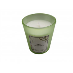 8 bougies parfumees menthe ecalyptus 160g