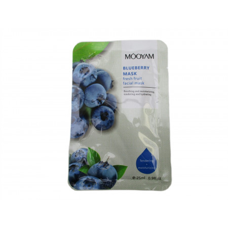 4 Masques visage - myrtilles