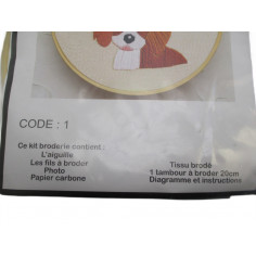 kit de broderie tambour 20cm