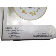 kit de broderie tambour 20cm