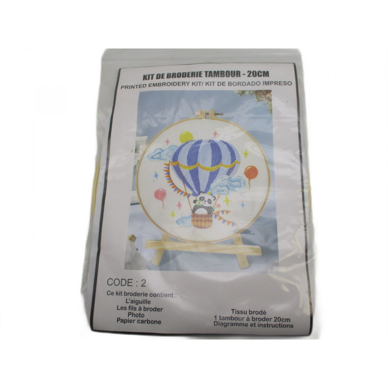 kit de broderie tambour 20cm