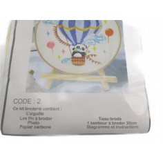 kit de broderie tambour 20cm