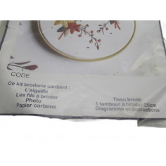 kit de broderie tambour 25cm
