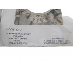 kit de broderie tambour 25cm