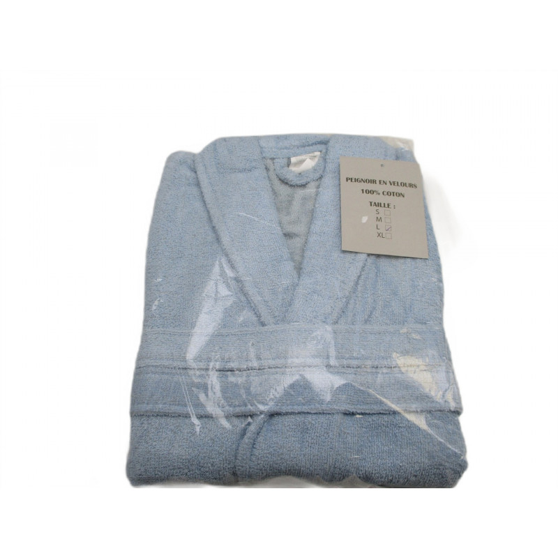Peignoir velour 100% coton taille L
