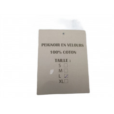Peignoir velour 100% coton taille L