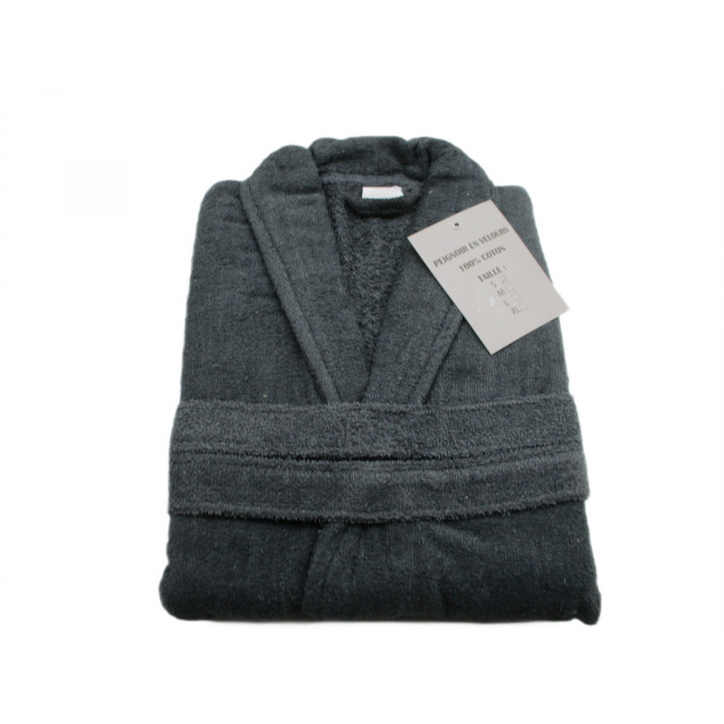 Peignoir velour 100% coton taille S