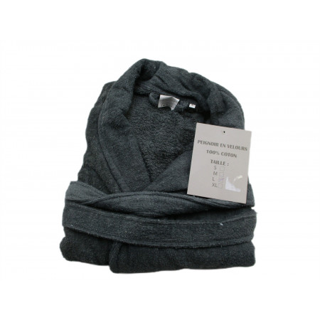 Peignoir velour 100% coton taille L