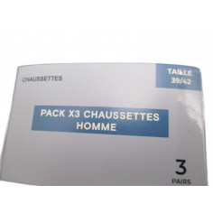4 Lots de 3 paires de chaussettes 39-42