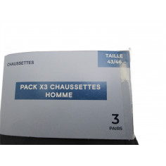 4 Lots de 3 paires de chaussettes 43-46