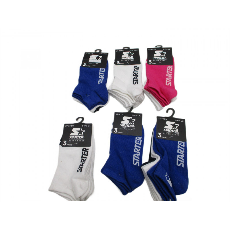 6 Pack de 3 paires de chaussettes 27-30