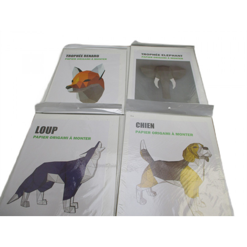 4 Papiers origami a monter