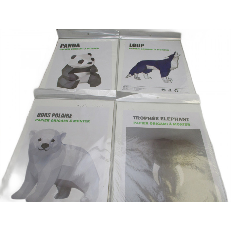 4 Papiers origami a monter