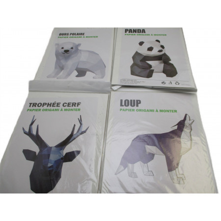 4 Papiers origami a monter