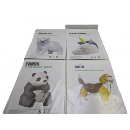 4 Papiers origami a monter