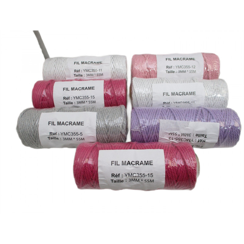 7 Fils macrame 3mm  55 m