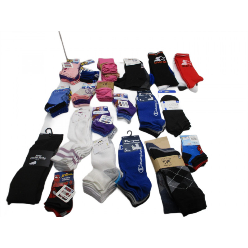 20 Pack de 3 paires de chaussettes