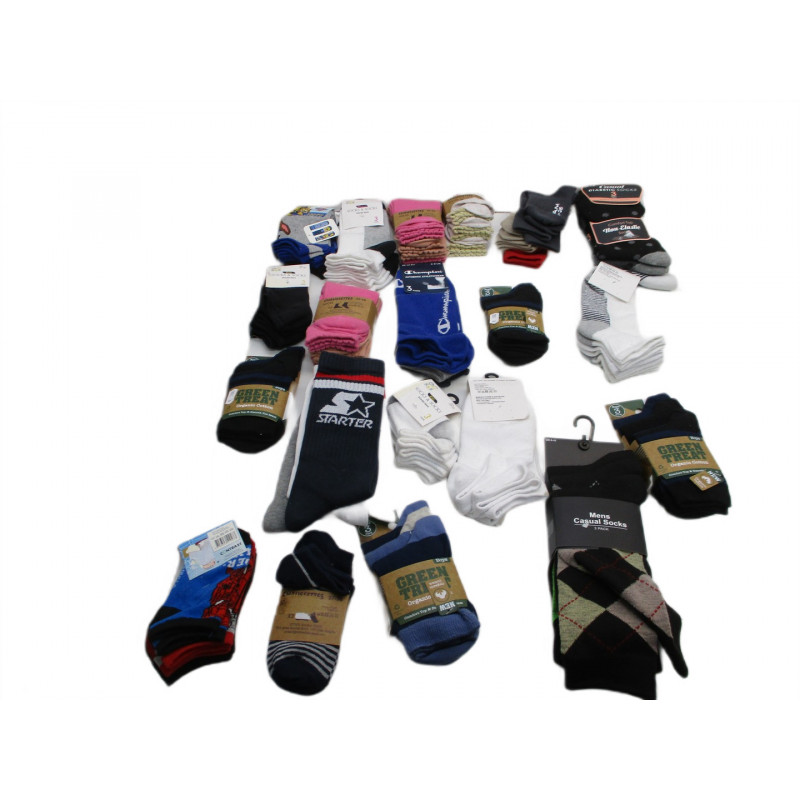 20 Pack de 3 paires de chaussettes