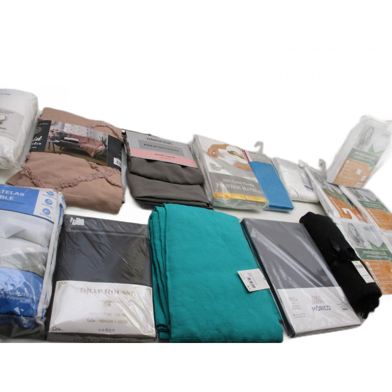 lot 15 draps ou rideaux