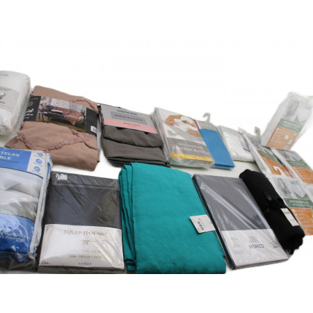 lot 15 draps ou rideaux