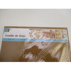 7 Sets de 5 feuilles liege 1mm A3