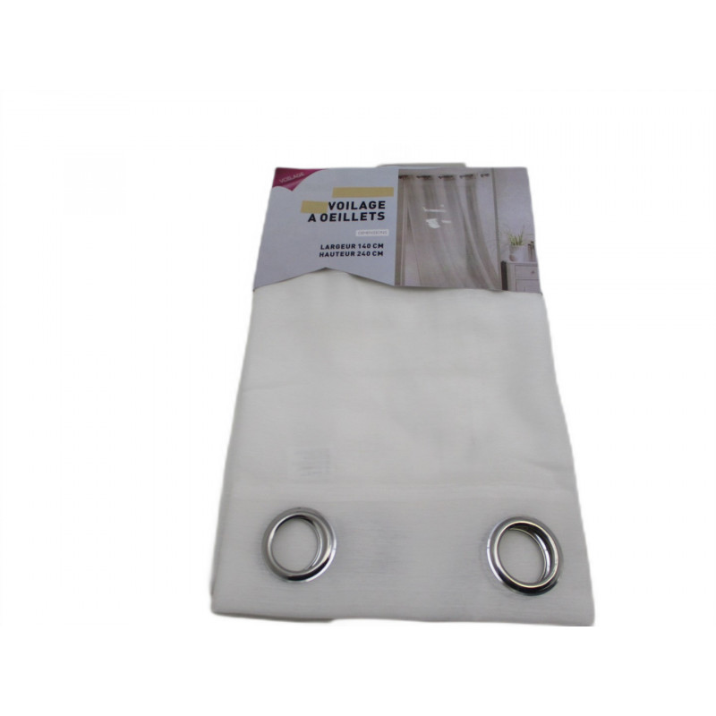 Voilage a oeillets 140x240
