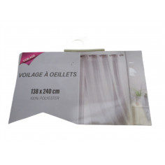 Voilage a oeillets 138x240