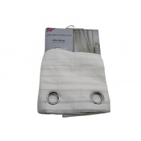 Voilage a oeillets 138x240