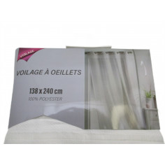 Voilage a oeillets 138x240