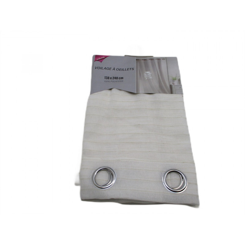 Voilage a oeillets 138x240