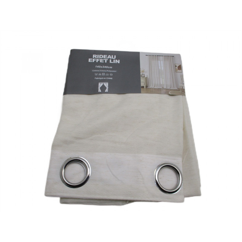 Rideau effet lin 140x240