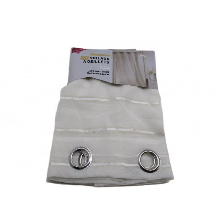 Voilage a oeillets 140x240