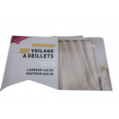 Voilage a oeillets 140x240