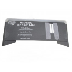 Rideau effet lin 140x240 avec oeillets