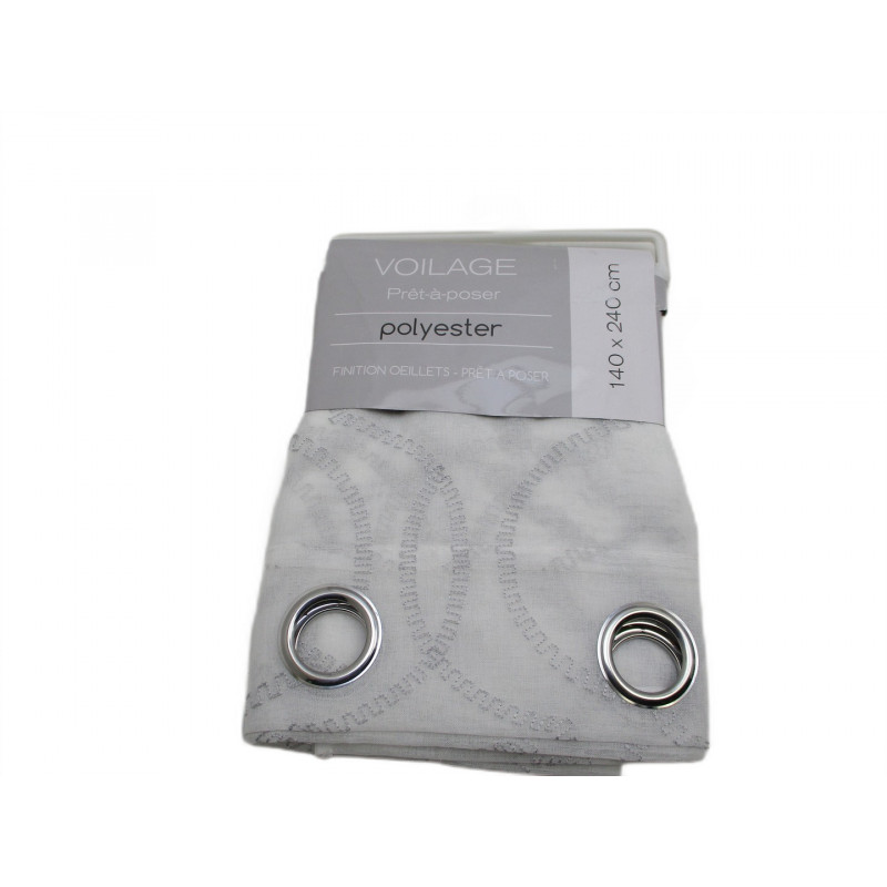 Voilage a oeillets 140x240