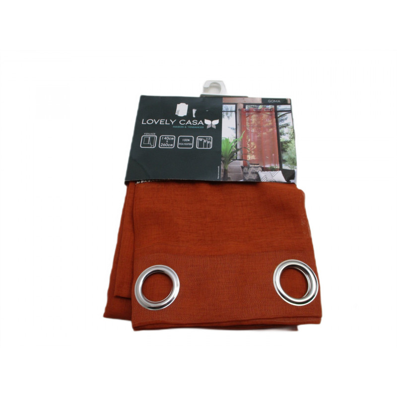 Voilage a oeillets 140x260