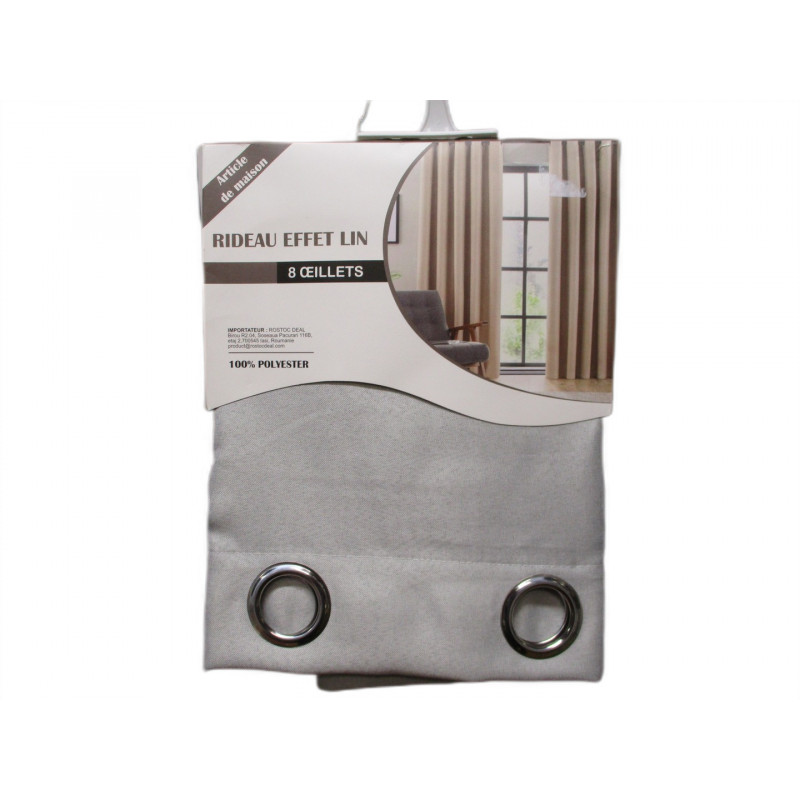Rideau effet lin 135x240