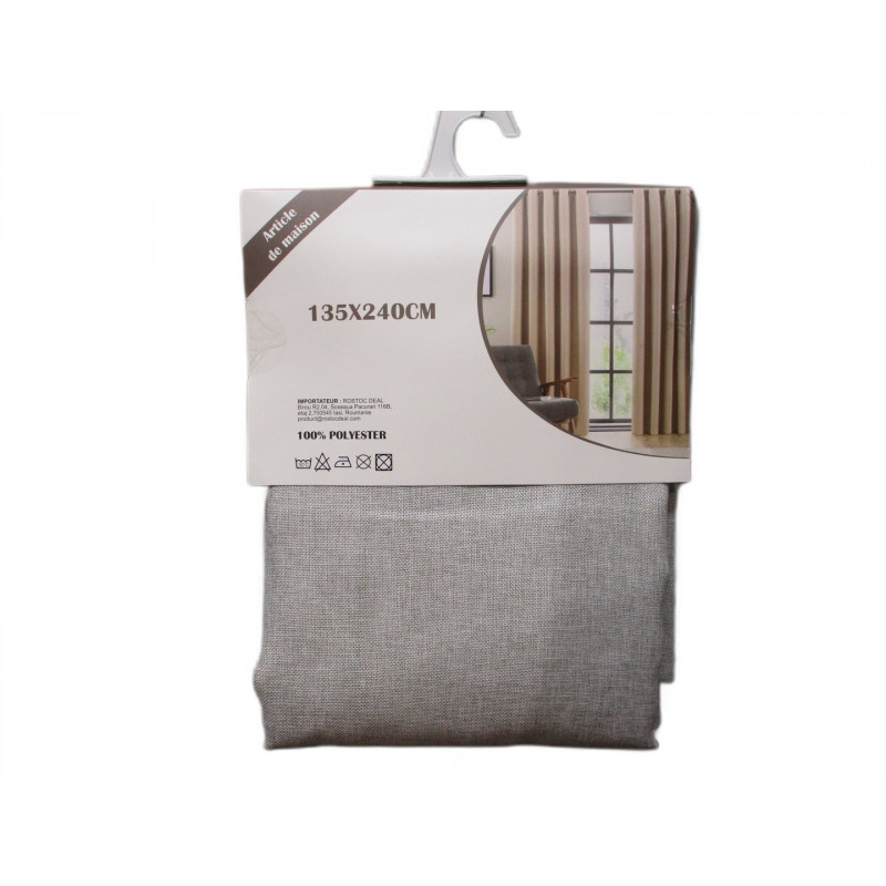 Rideau effet lin 135x240