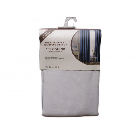 Rideau occultant effet lin thrmique 135x240