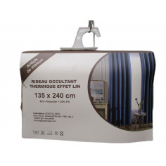 Rideau occultant effet lin thrmique 135x240
