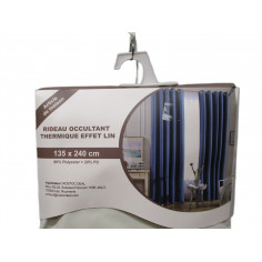 Rideau occultant effet lin thrmique 135x240