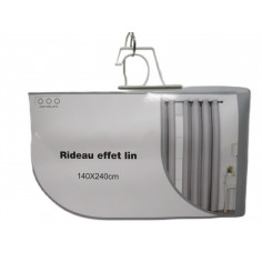 Rideau occultant effet lin 135x240