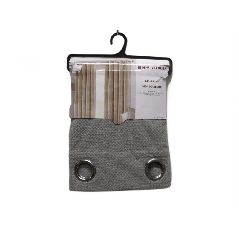 Rideau velours 140x240